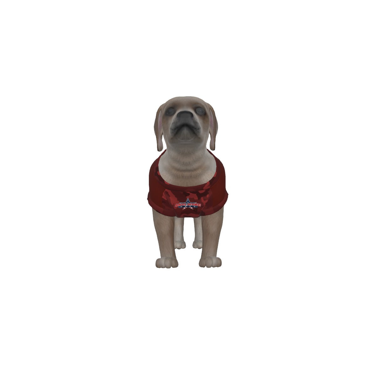 Beagle W 2 Pistols- My Owner Is Armed- Red Camo- Anti Woke Pets Puppy Tank Top